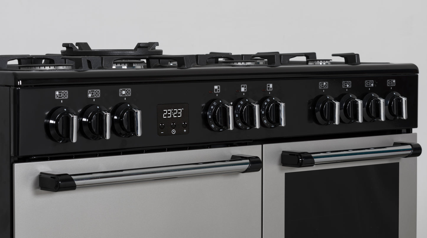 Creda C100RCDFCS SILVER 100CM DUAL FUEL RANGE COOKER