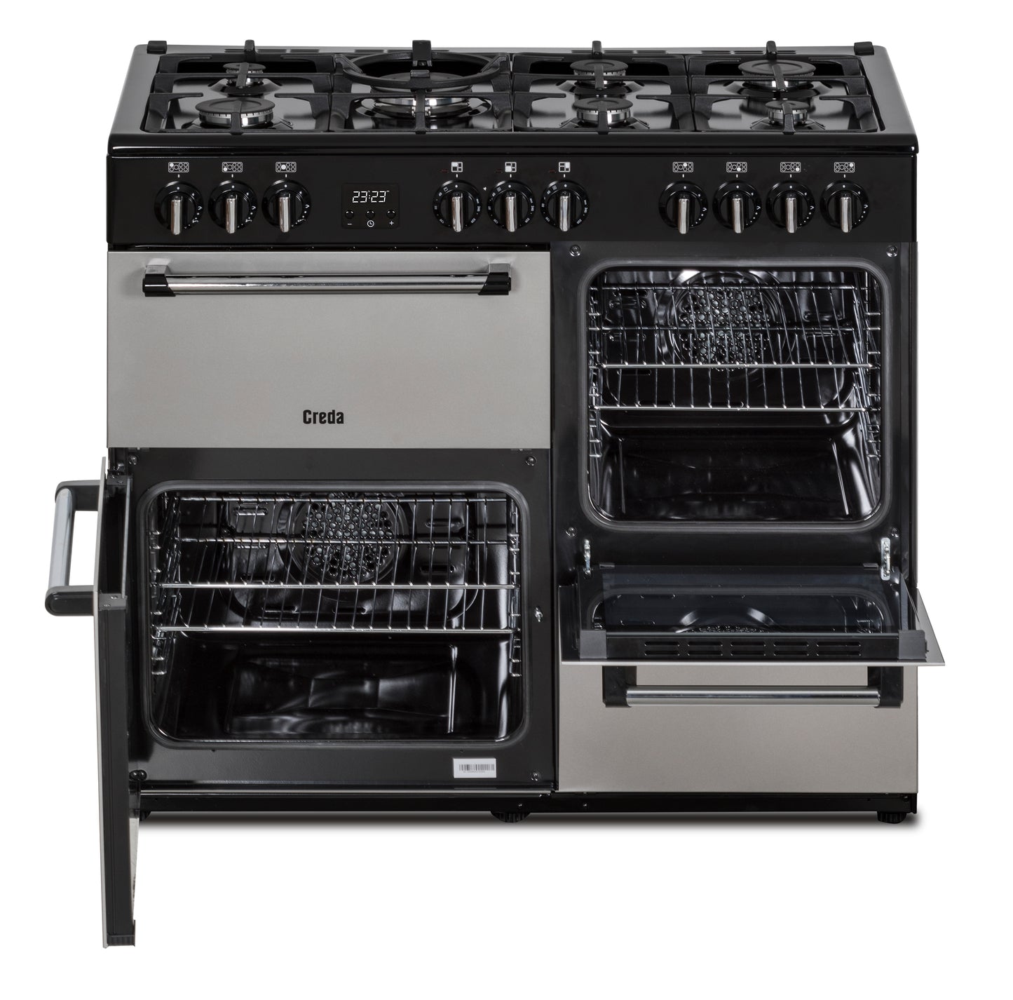Creda C100RCDFCS SILVER 100CM DUAL FUEL RANGE COOKER