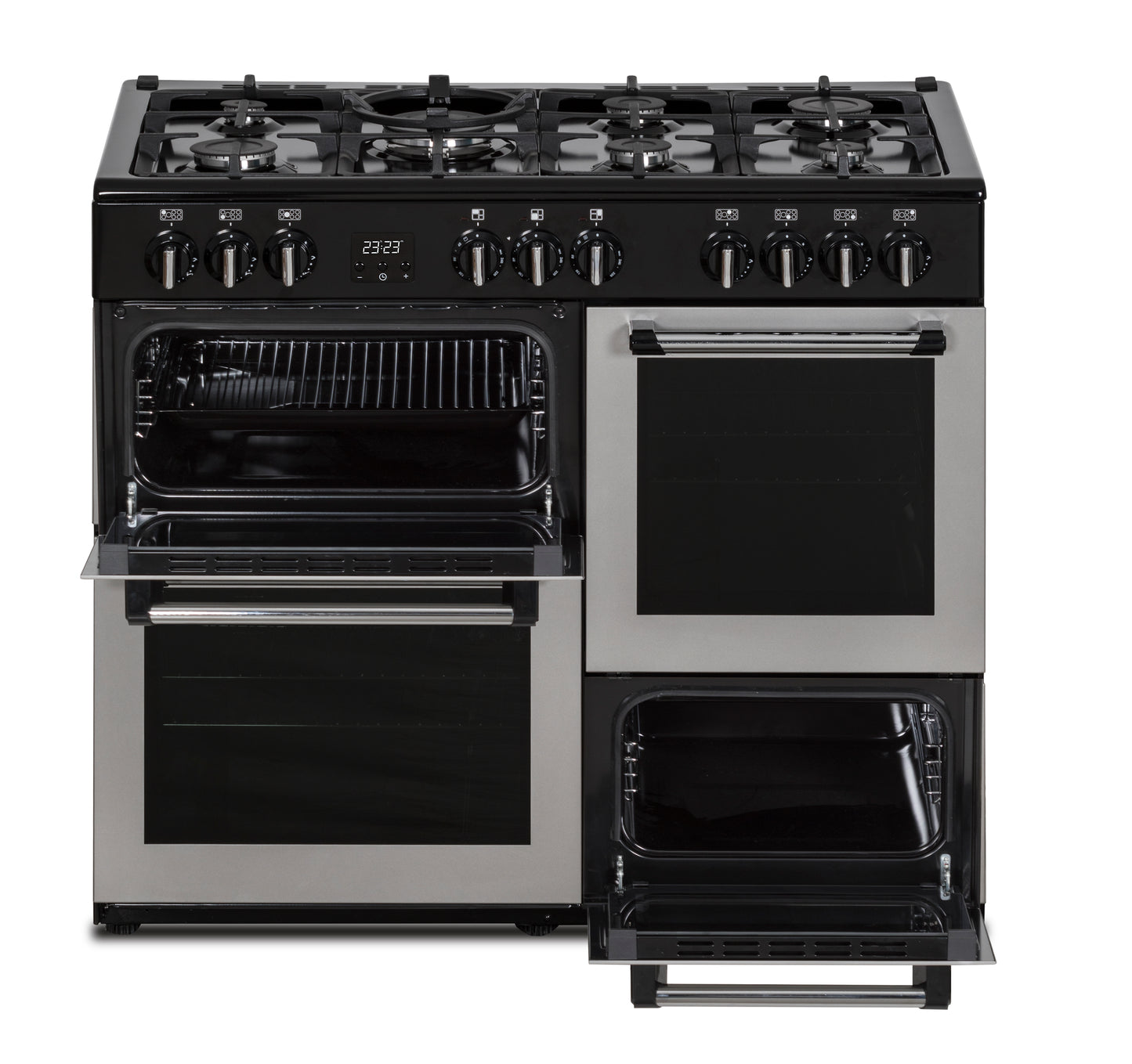 Creda C100RCDFCS SILVER 100CM DUAL FUEL RANGE COOKER