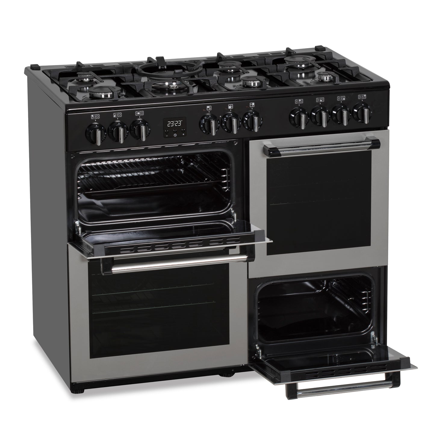 Creda C100RCDFCS SILVER 100CM DUAL FUEL RANGE COOKER
