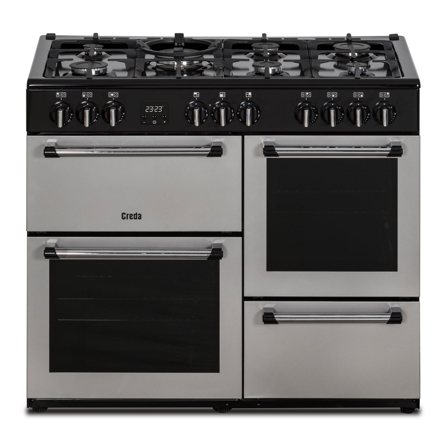 Creda C100RCDFCS SILVER 100CM DUAL FUEL RANGE COOKER