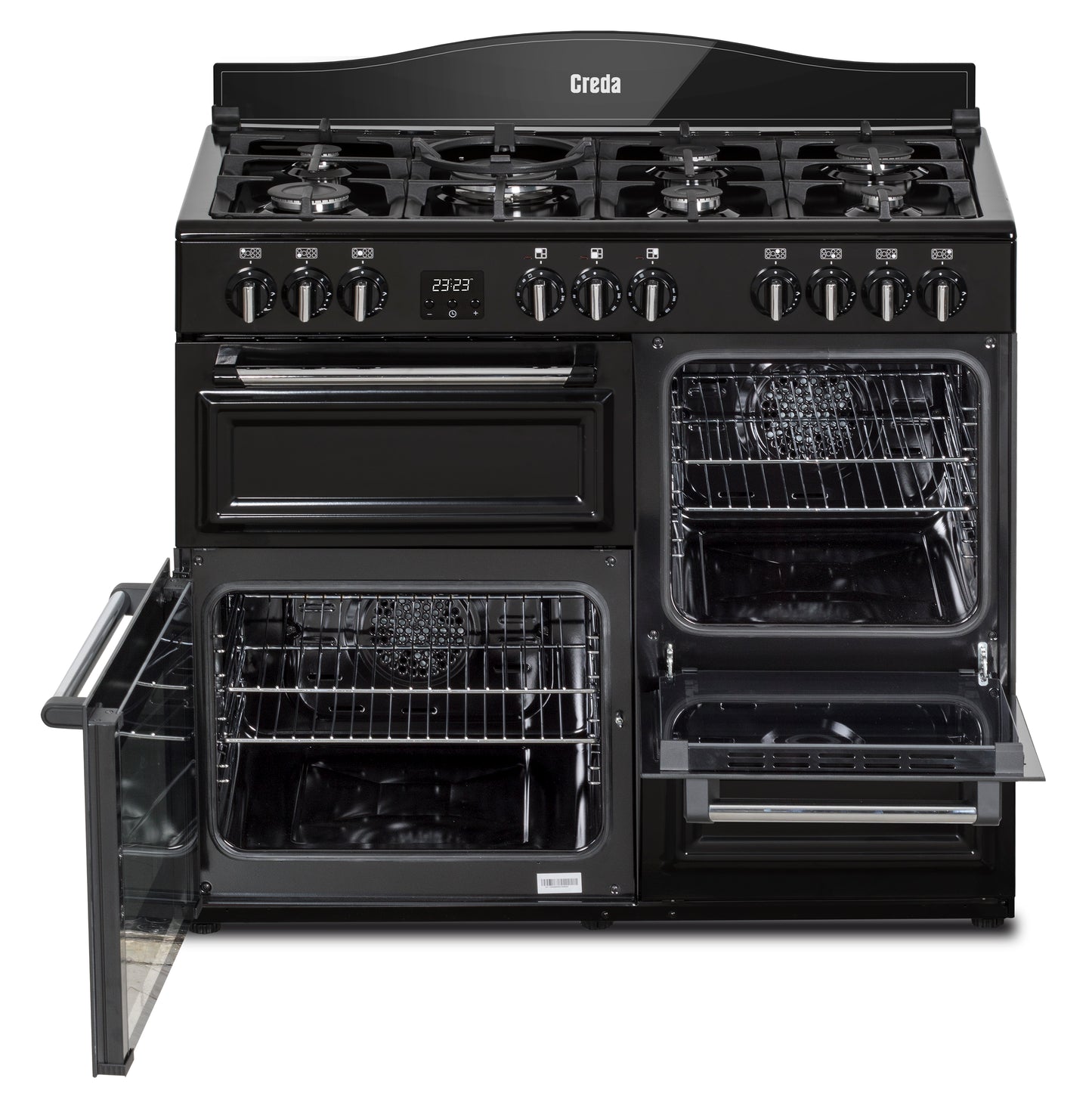 Creda C100RCDFTBL BLACK 100CM DUAL FUEL RANGE COOKER