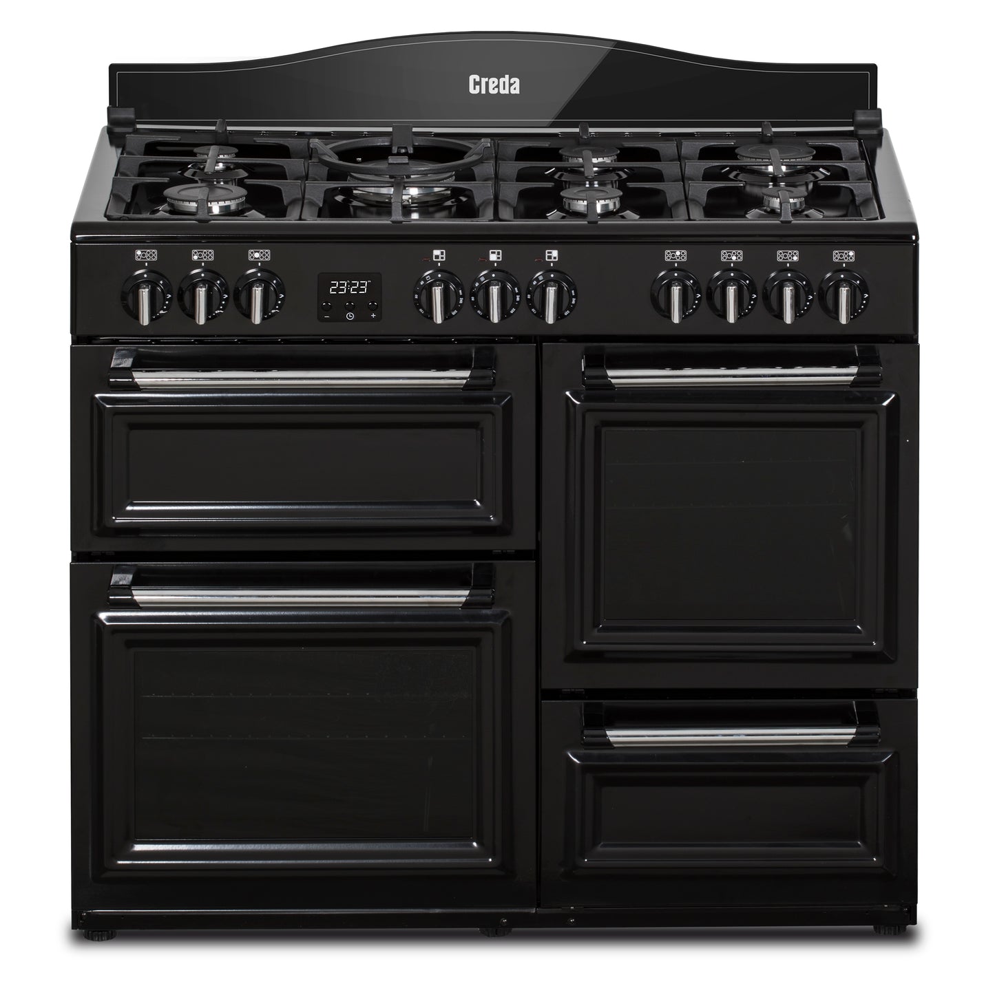 Creda C100RCDFTBL BLACK 100CM DUAL FUEL RANGE COOKER