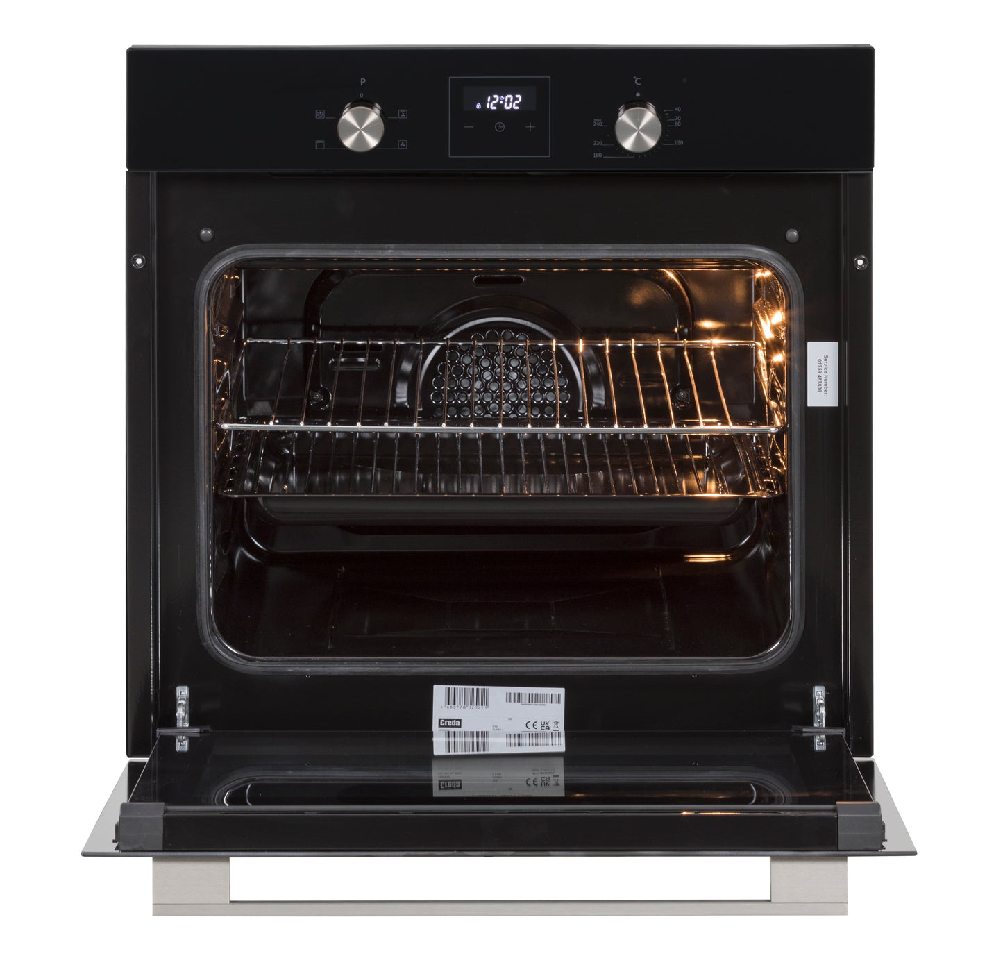 Creda C60BIFBL BLACK BUILT IN ELECTRIC SINGLE OVEN