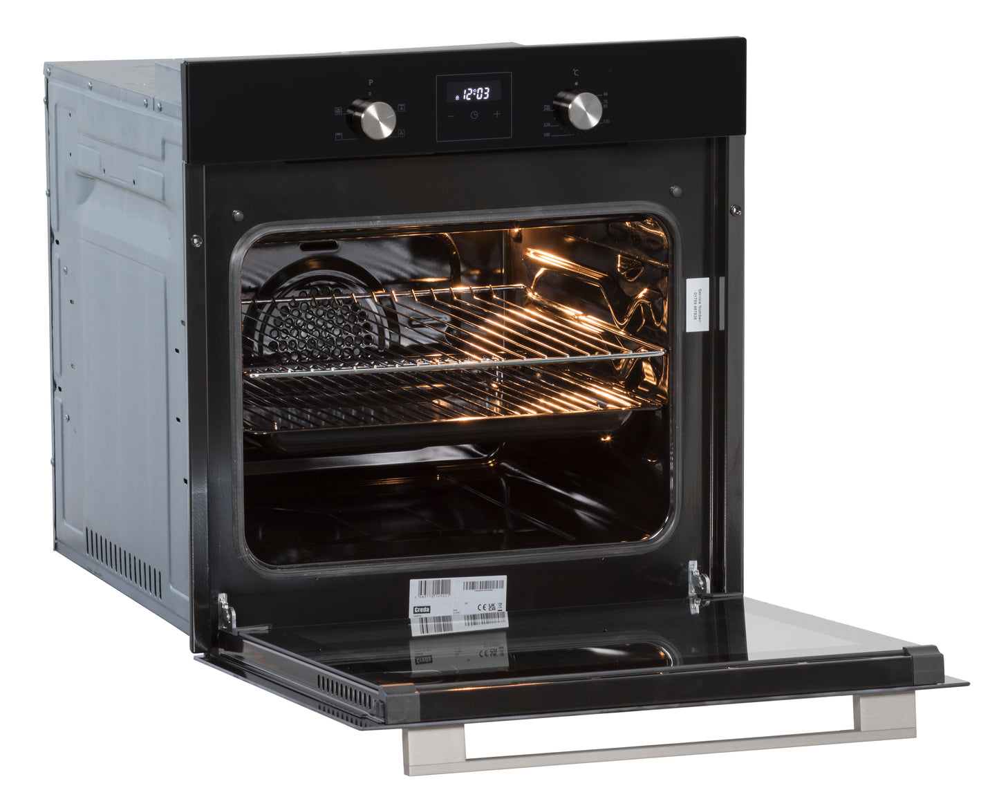 Creda C60BIFBL BLACK BUILT IN ELECTRIC SINGLE OVEN