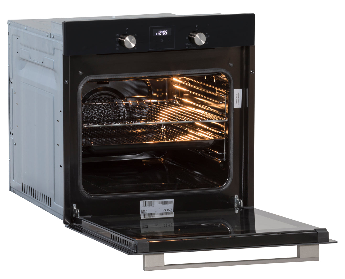 Creda C60BIMFBL BLACK SINGLE MULTIFUCTION OVEN