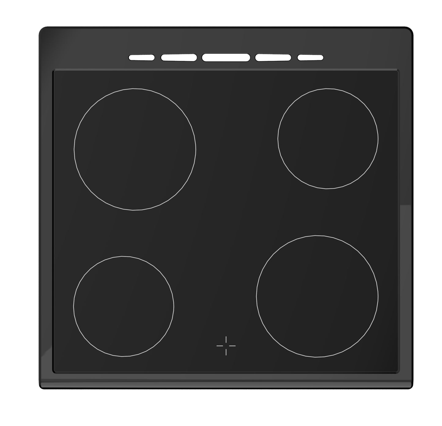 Creda C60CDOA ANTHRACITE 60CM CERAMIC COOKER WITH DOUBLE OVEN