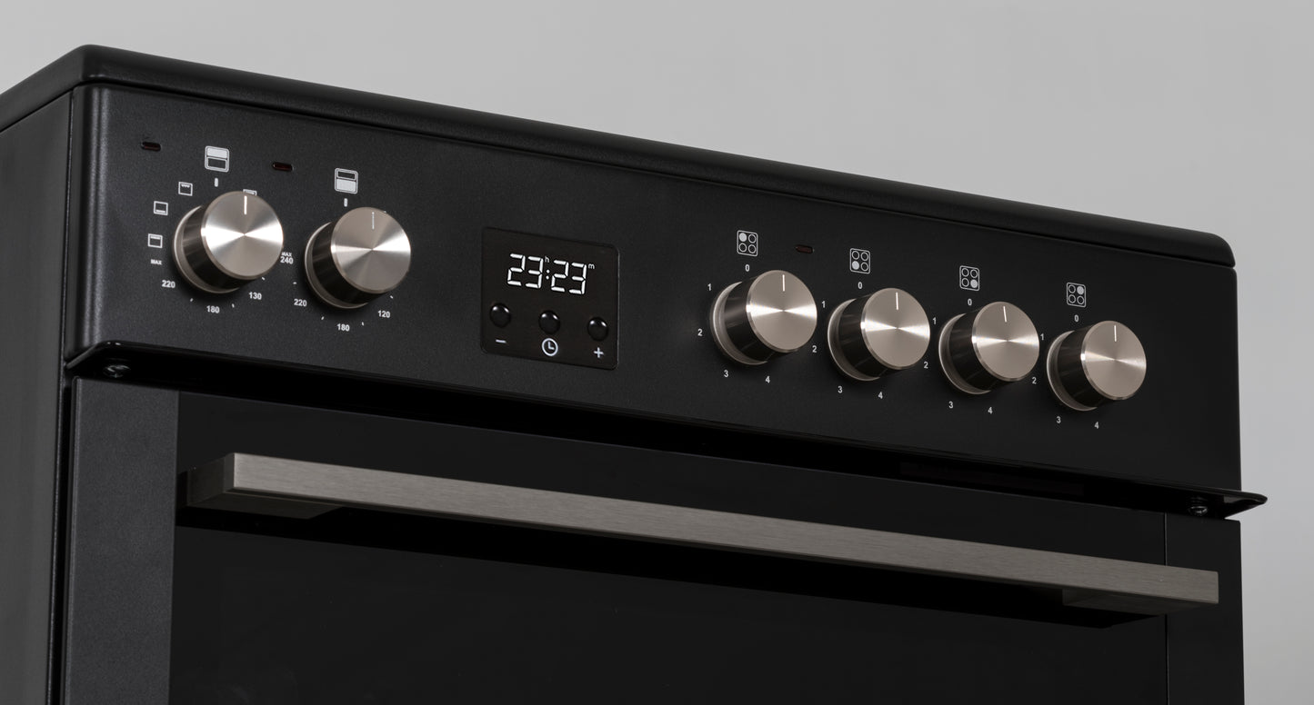 Creda C60CDOA ANTHRACITE 60CM CERAMIC COOKER WITH DOUBLE OVEN