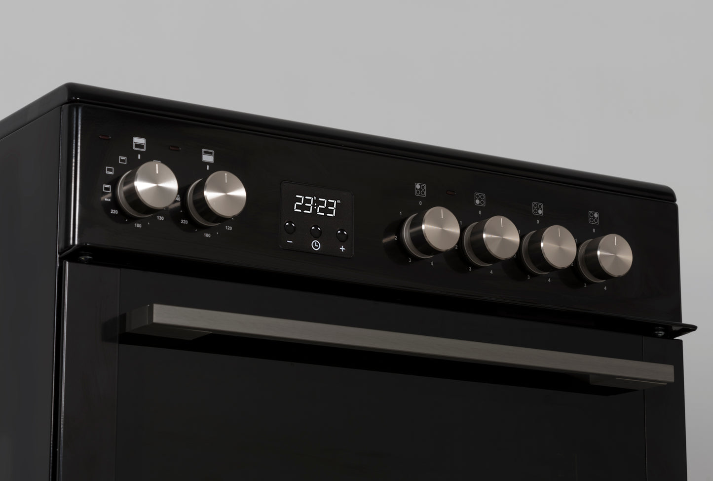 Creda C60DFDOBL 60CM BLACK DUAL FUEL COOKER WITH DOUBLE OVEN