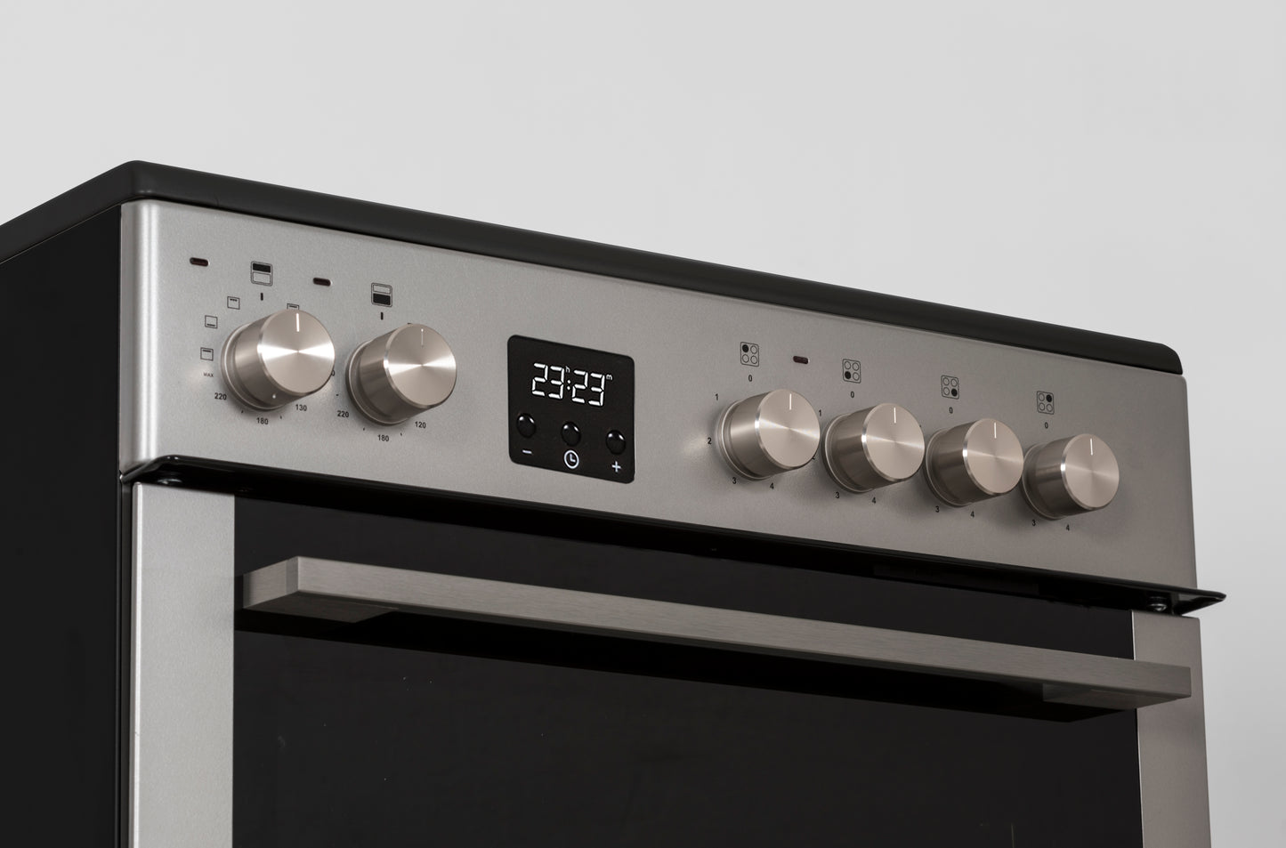 Creda C60CDOS CREDA SILVER 60CM CERAMIC COOKER WITH DOUBLE OVEN