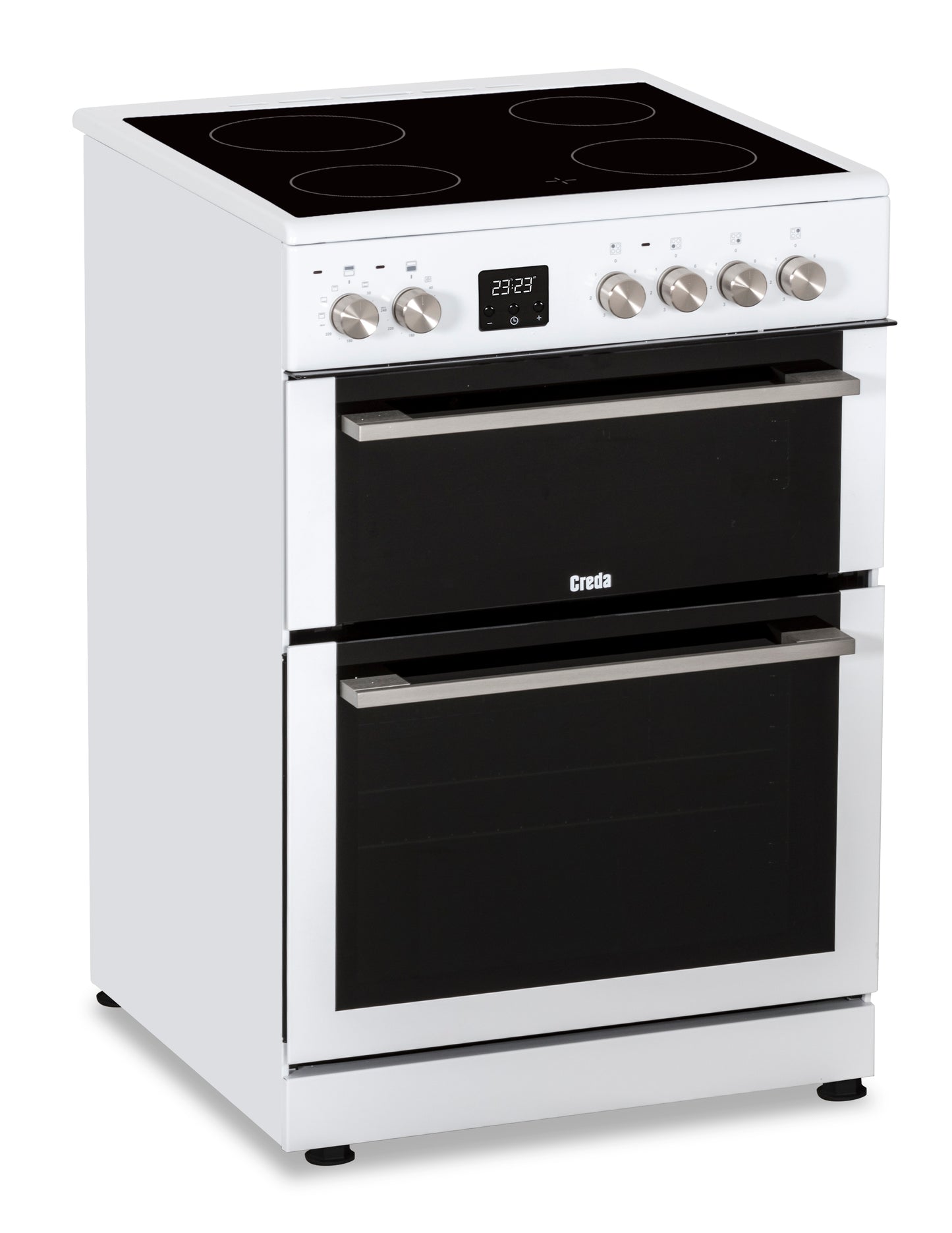 Creda C60CDOW CREDA WHITE 60CM CERAMIC COOKER WITH DOUBLE OVEN