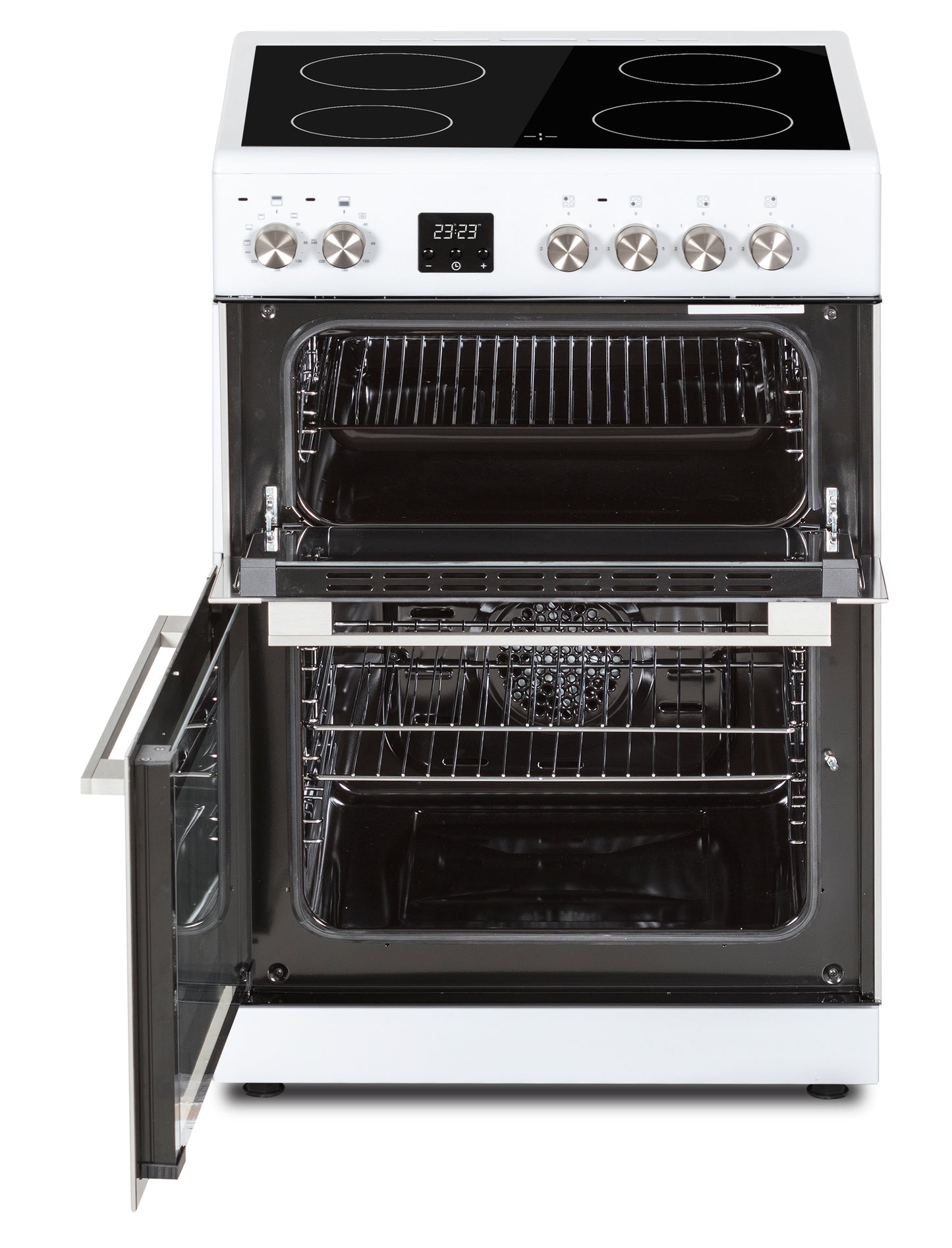 Creda C60CDOW CREDA WHITE 60CM CERAMIC COOKER WITH DOUBLE OVEN