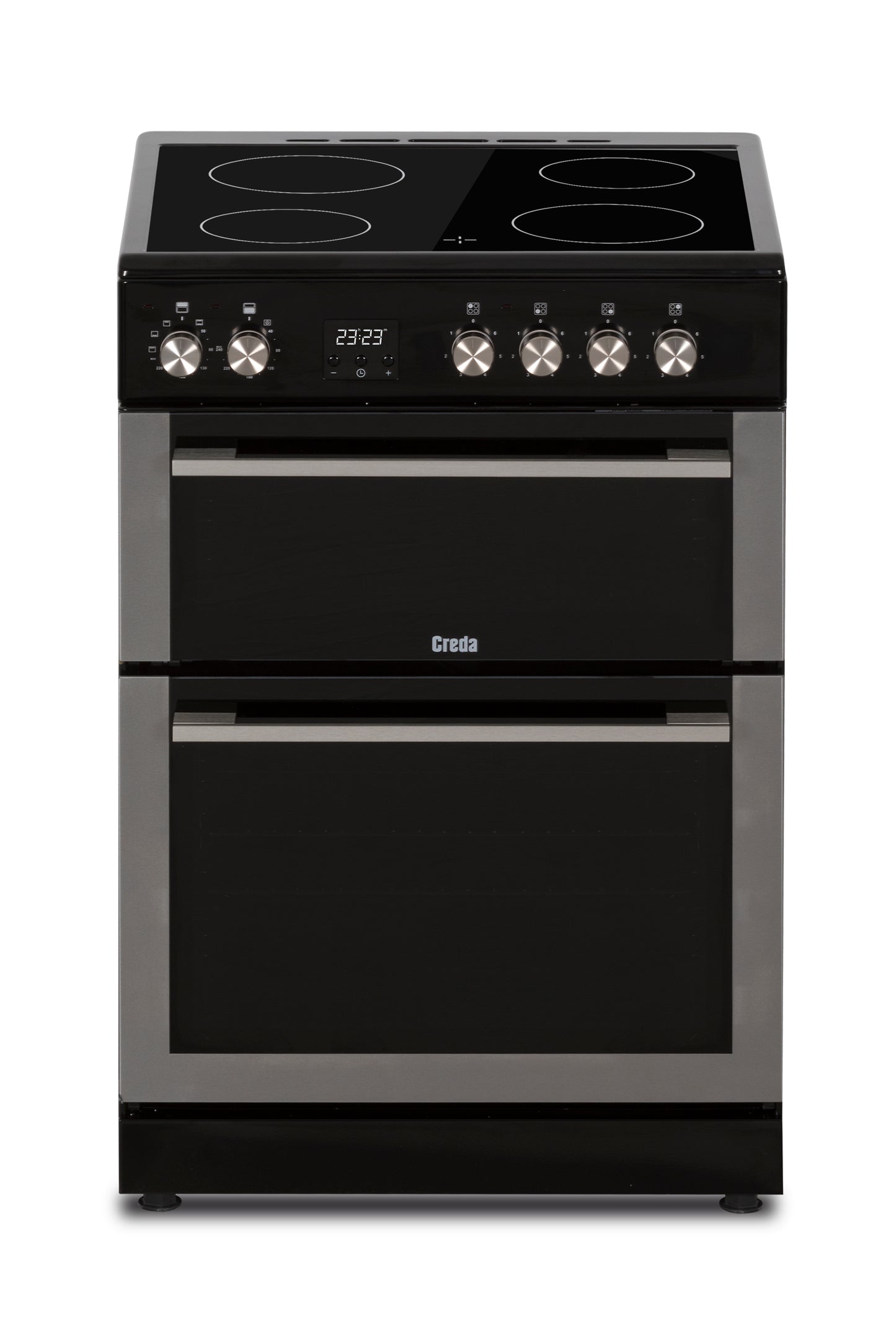 Creda C60CDOX STAINLESS STEEL 60CM CERAMIC COOKER WITH DOUBLE OVEN