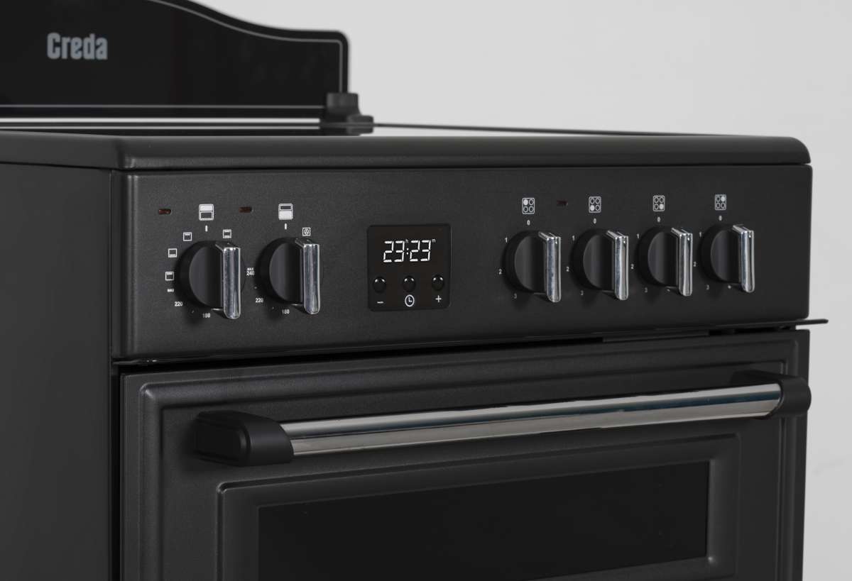 Creda C60CMRA CREDA ANTHRACITE 60CM CERAMIC MINI RANGE COOKER