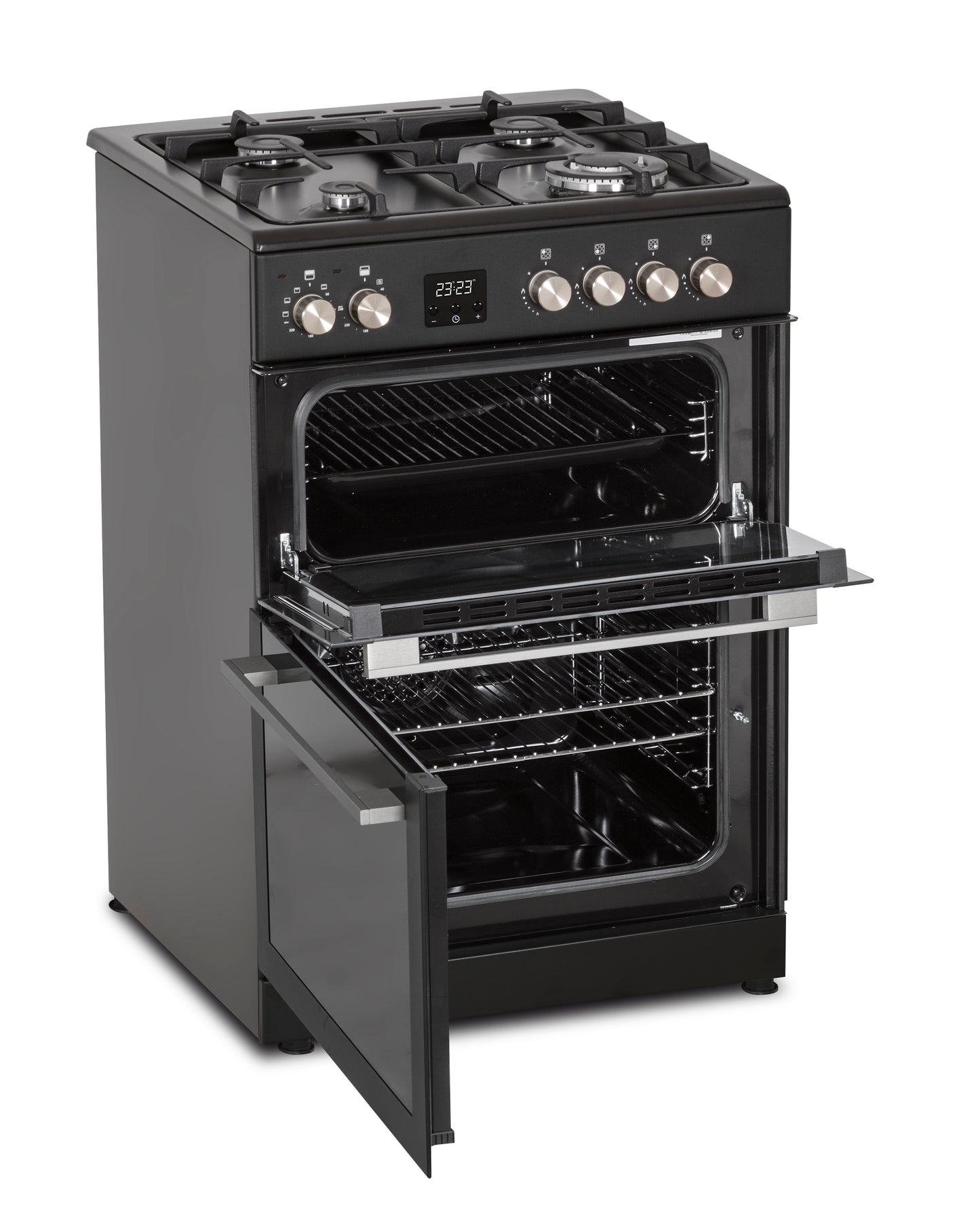 Creda C60DFDOA ANTHRACITE 60CM DUAL FUEL COOKER WITH DOUBLE OVEN