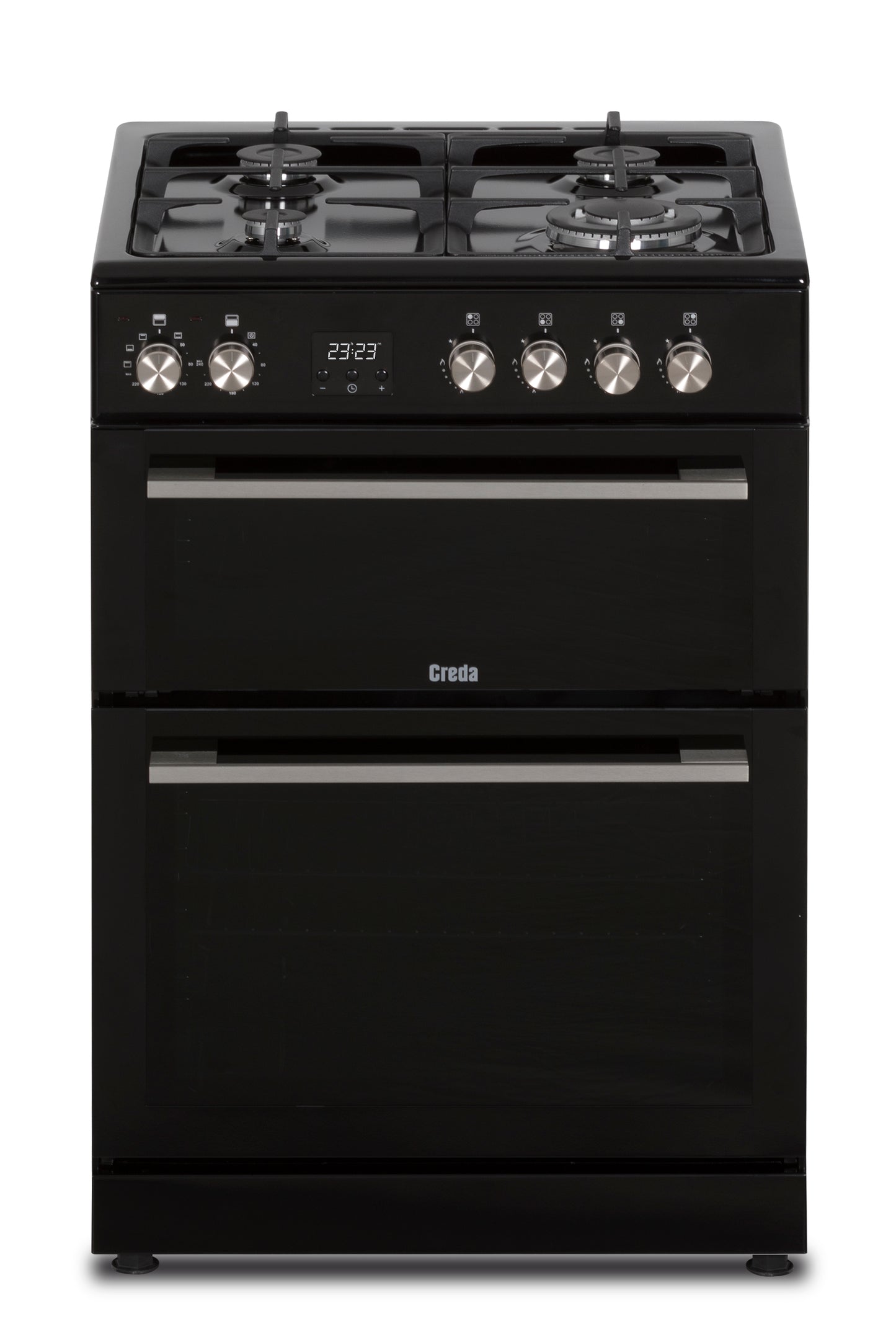 Creda C60DFDOBL 60CM BLACK DUAL FUEL COOKER WITH DOUBLE OVEN