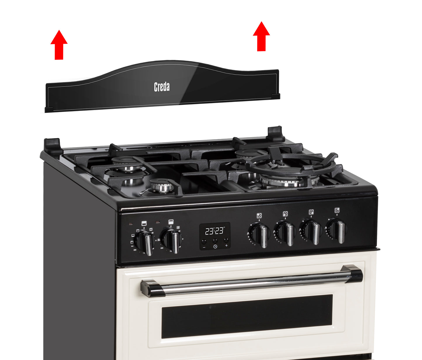 Creda C60DFMRCRM CREAM 60CM DUAL FUEL MINI RANGE COOKER