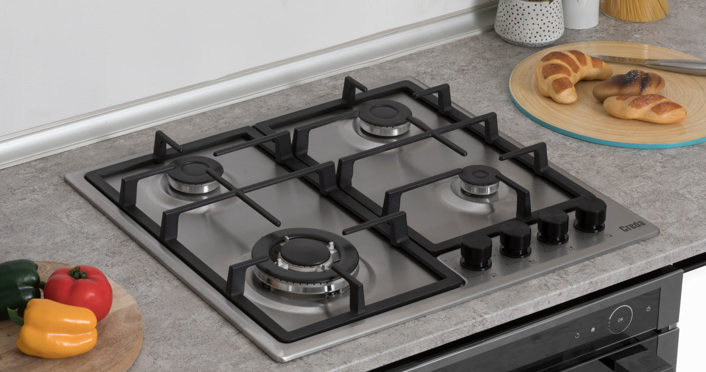 Creda C60GFCWX STAINLESS STEEL 60CM GAS HOB