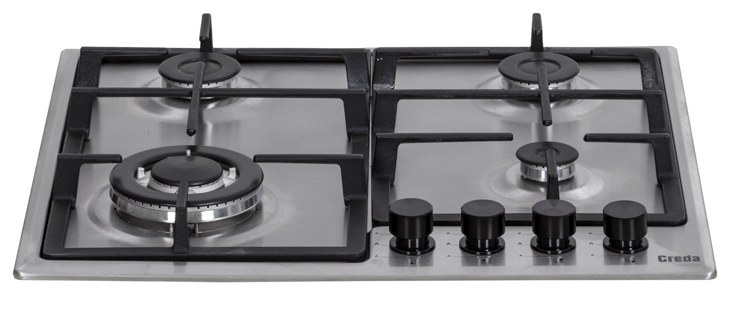 Creda C60GFCWX STAINLESS STEEL 60CM GAS HOB