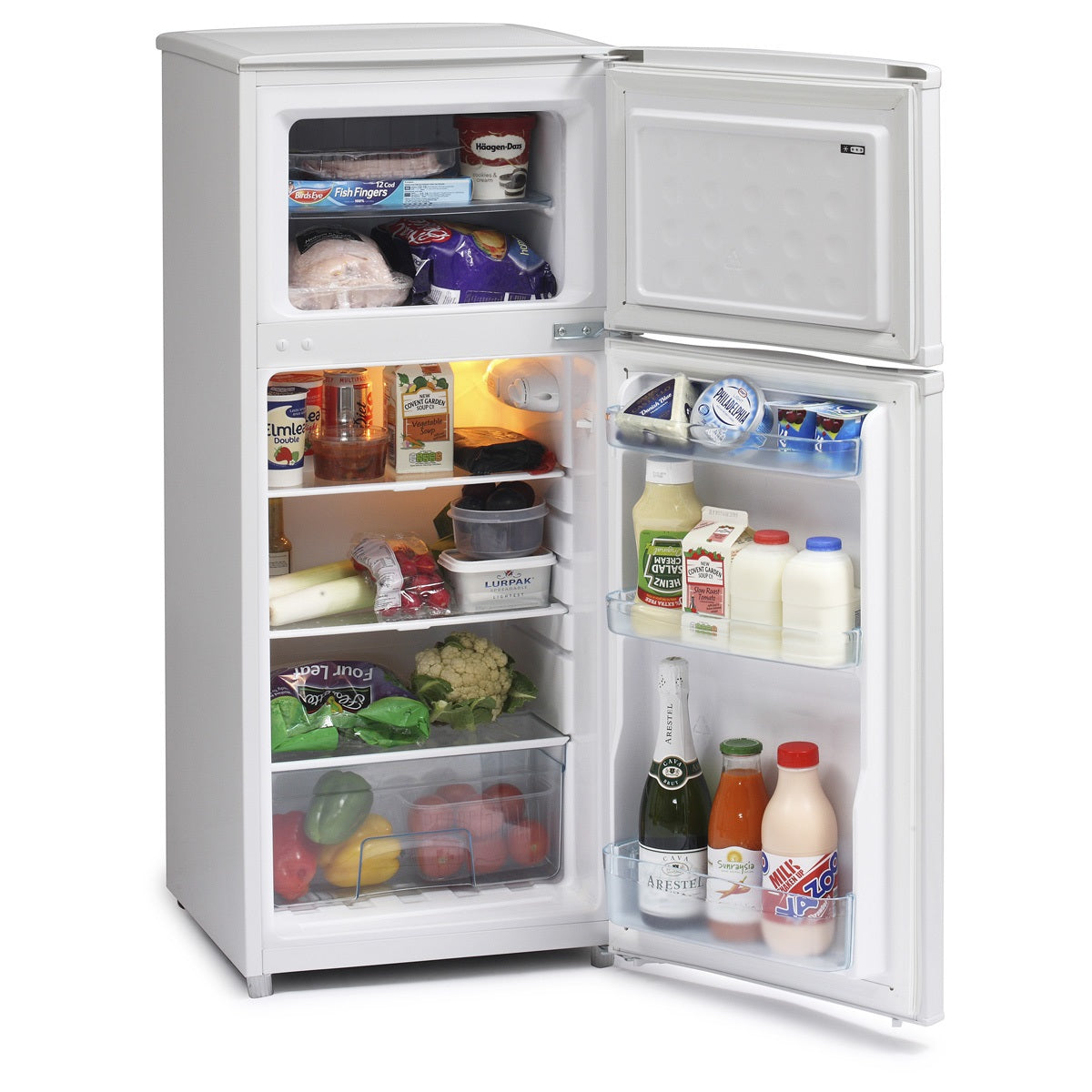 IceKing FF115EW WHITE TOP MOUNT FRIDGE FREEZER