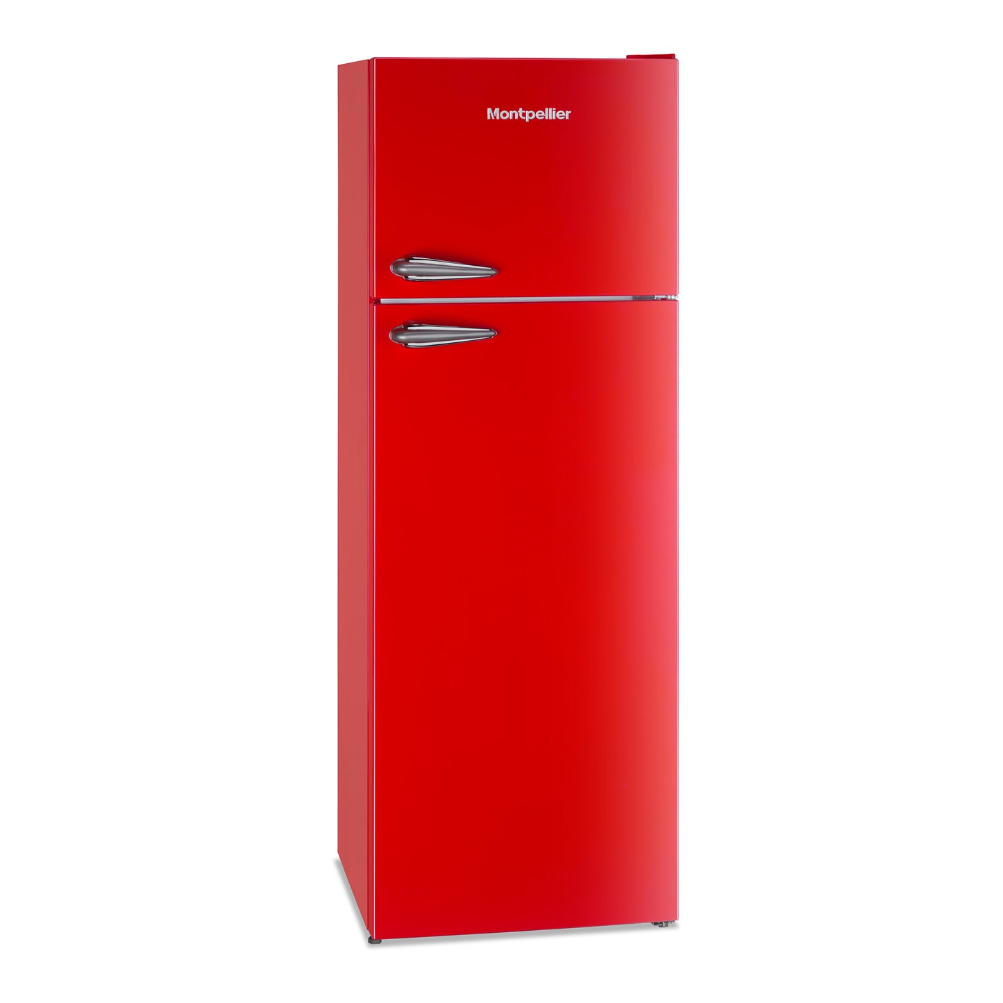 Montpellier MAB346R RETRO TOP MOUNT FRIDGE FREEZER IN RED