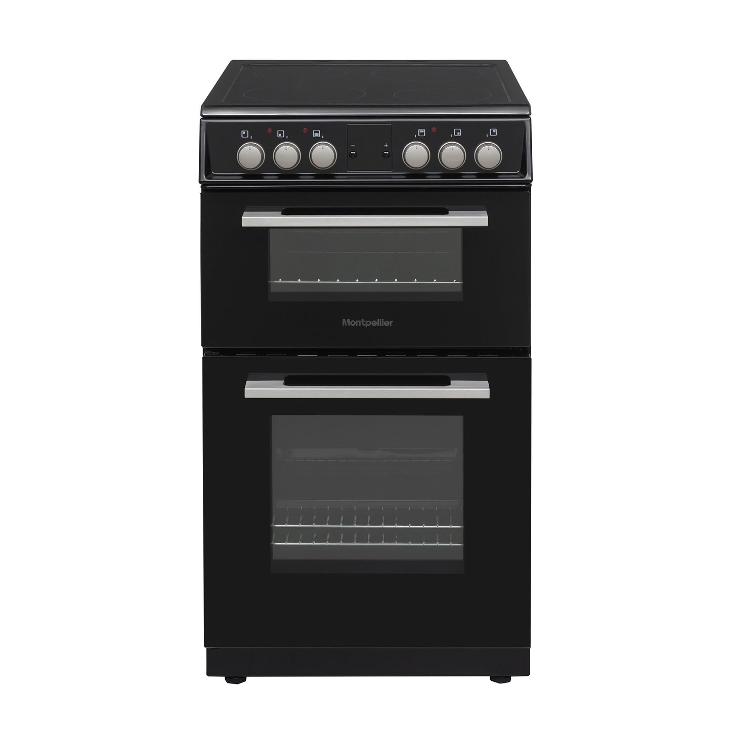 Montpellier MDOC50FK BLACK 50CM CERAMIC COOKER WITH DOUBLE OVEN