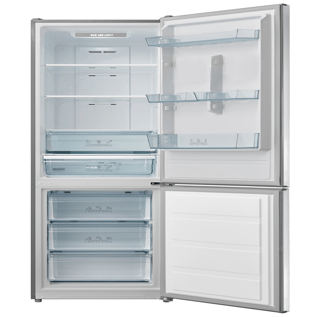 Midea MDRB424FGD02O SILVER FROST FREE FRIDGE FREEZER