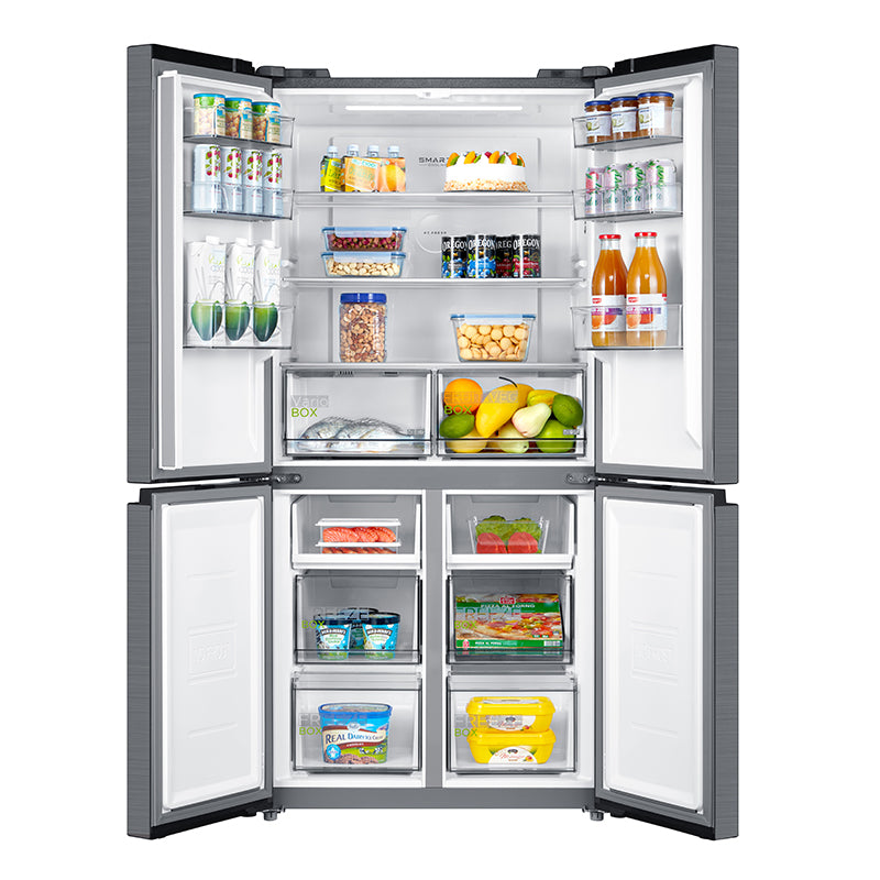 Midea MDRF632FIE46 MIDEA INOX MULTI DOOR FRIDGE FREEZER