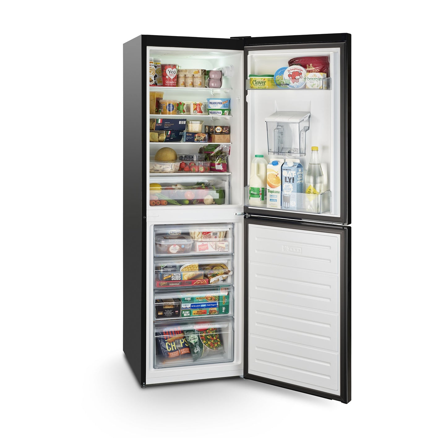 Montpellier MLF1770EKWD BLACK LOW FROST FRIDGE FREEZER WITH WATER DISPENSER