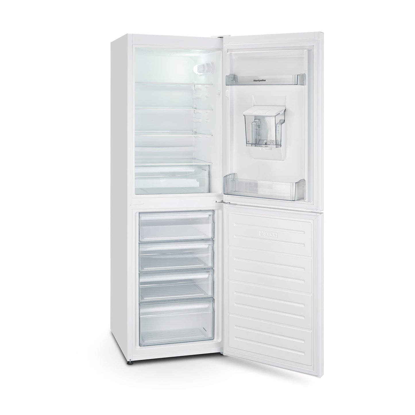 Montpellier MLF1770EWWD WHITE LOW FROST FRIDGE FREEZER WITH WATER DISPENSER