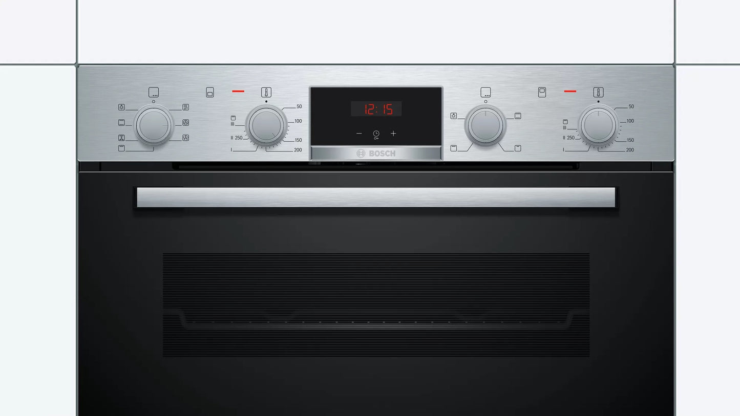 Bosch NBS533BS0B STAINLESS STEEL SERIES 4 BUILT UNDER DOUBLE OVEN