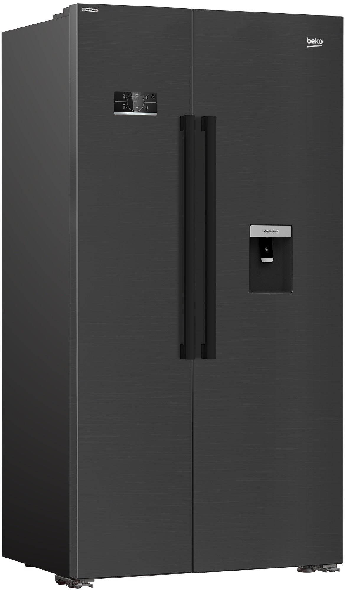 Beko ASD2341VB BLACK STEEL SIDE BY SIDE FRIDGE FREEZER WITH HARVESTFRESH