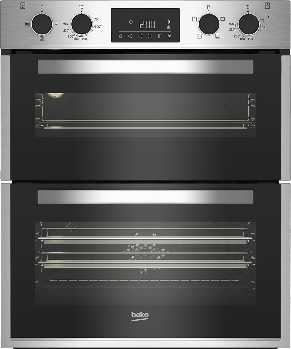 Beko BBTF26300X STAINLESS STEEL BUILT UNDER DOUBLE FAN OVEN