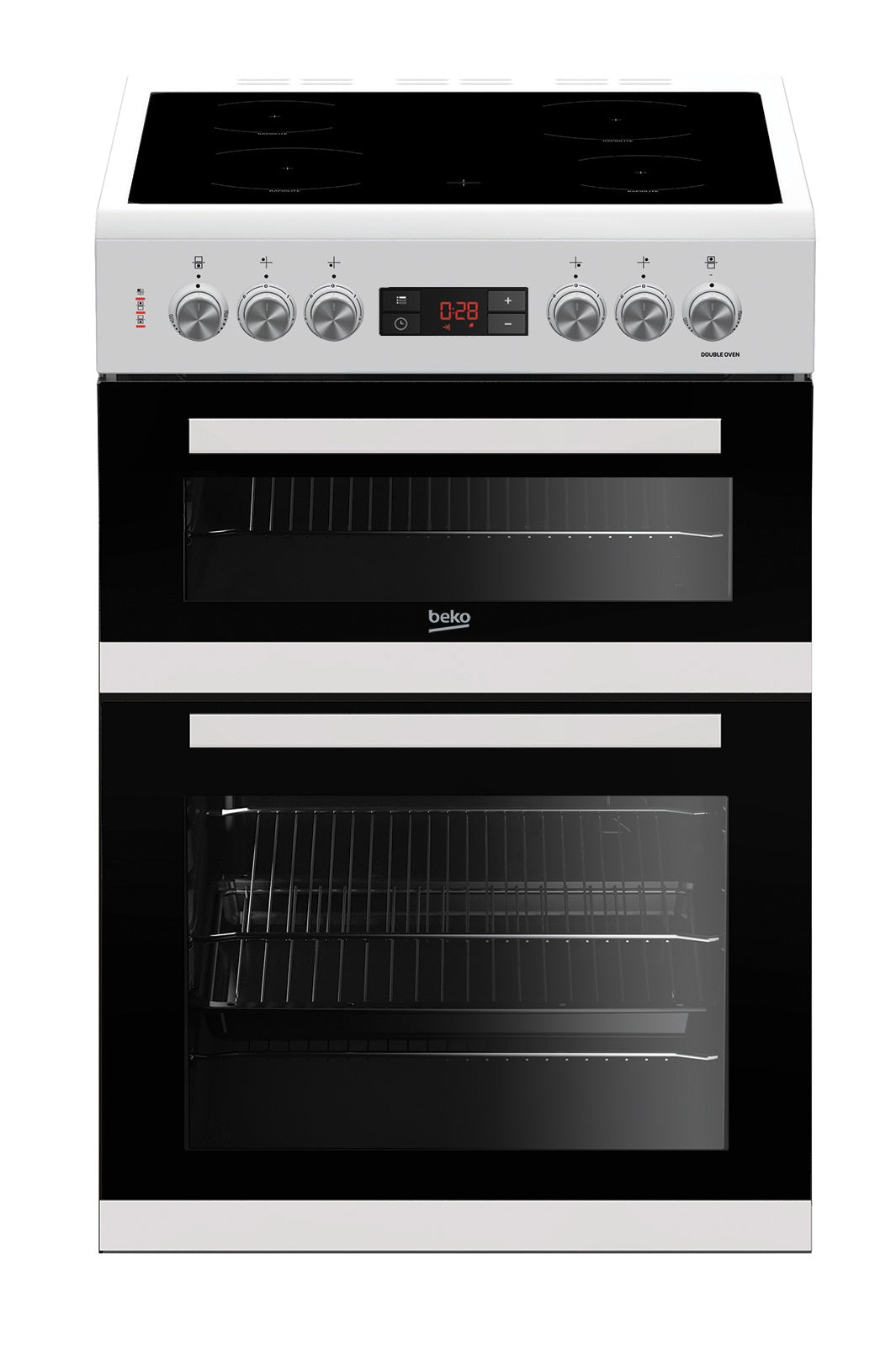 Beko KDC653W WHITE 60CM CERAMIC COOKER WITH DOUBLE OVEN