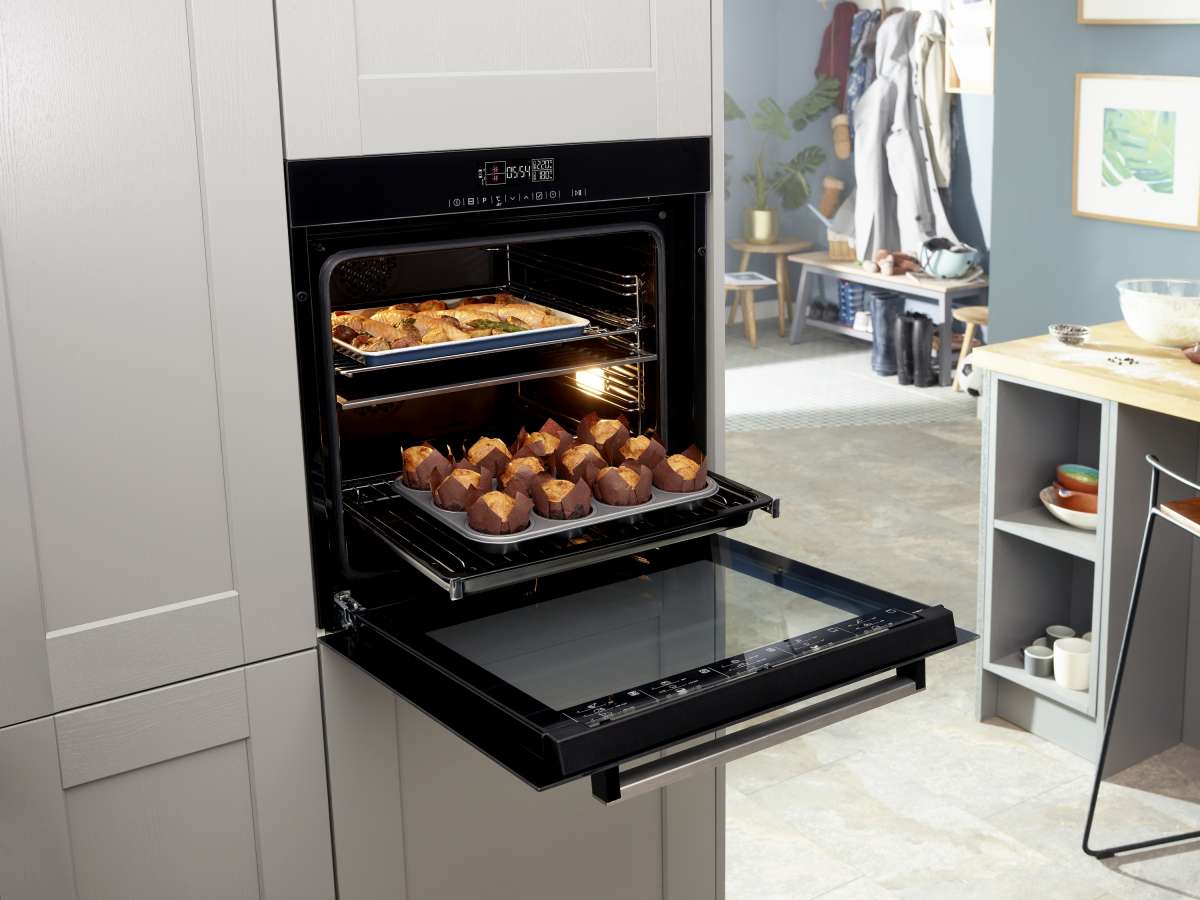 Beko BVM34400BC BLACK SINGLE MULTIFUNCTION OVEN WITH SPLIT&COOK