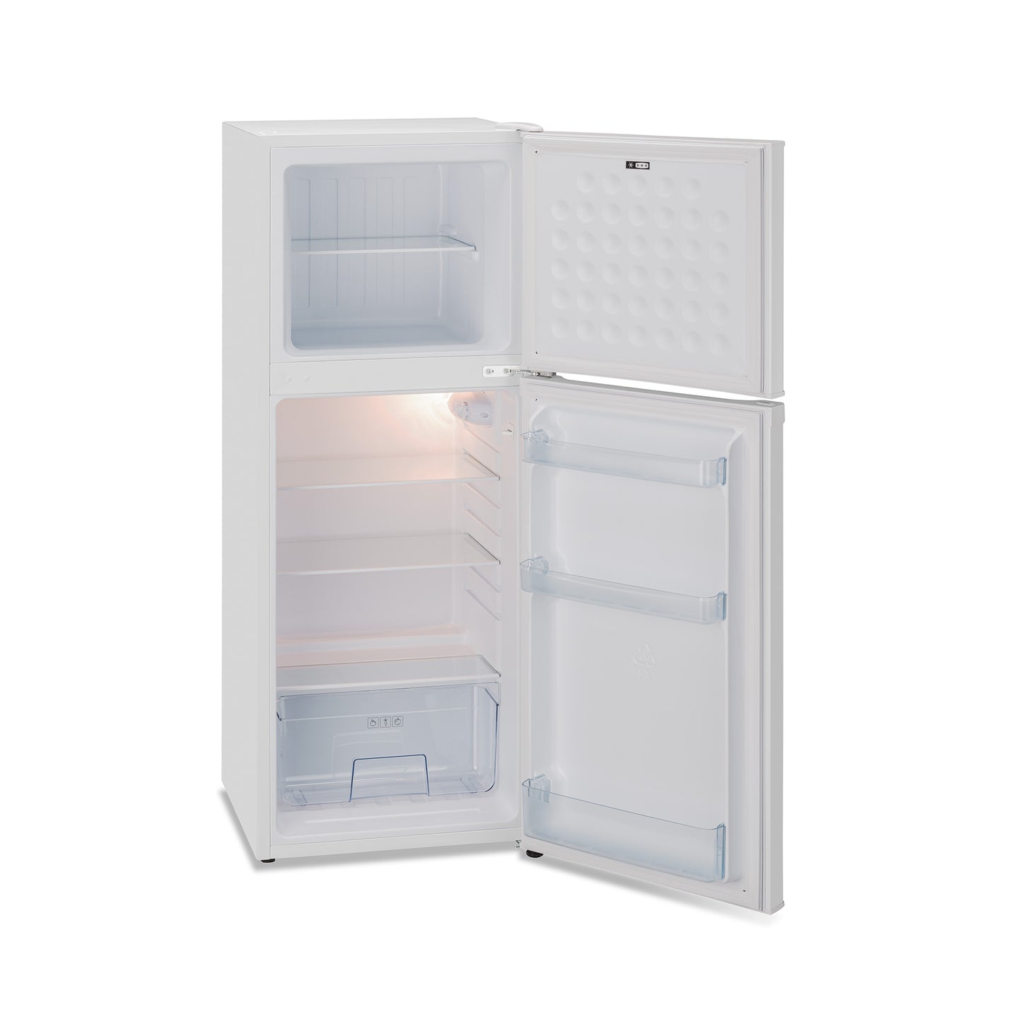 IceKing FF139EW WHITE TOP MOUNT FRIDGE FREEZER