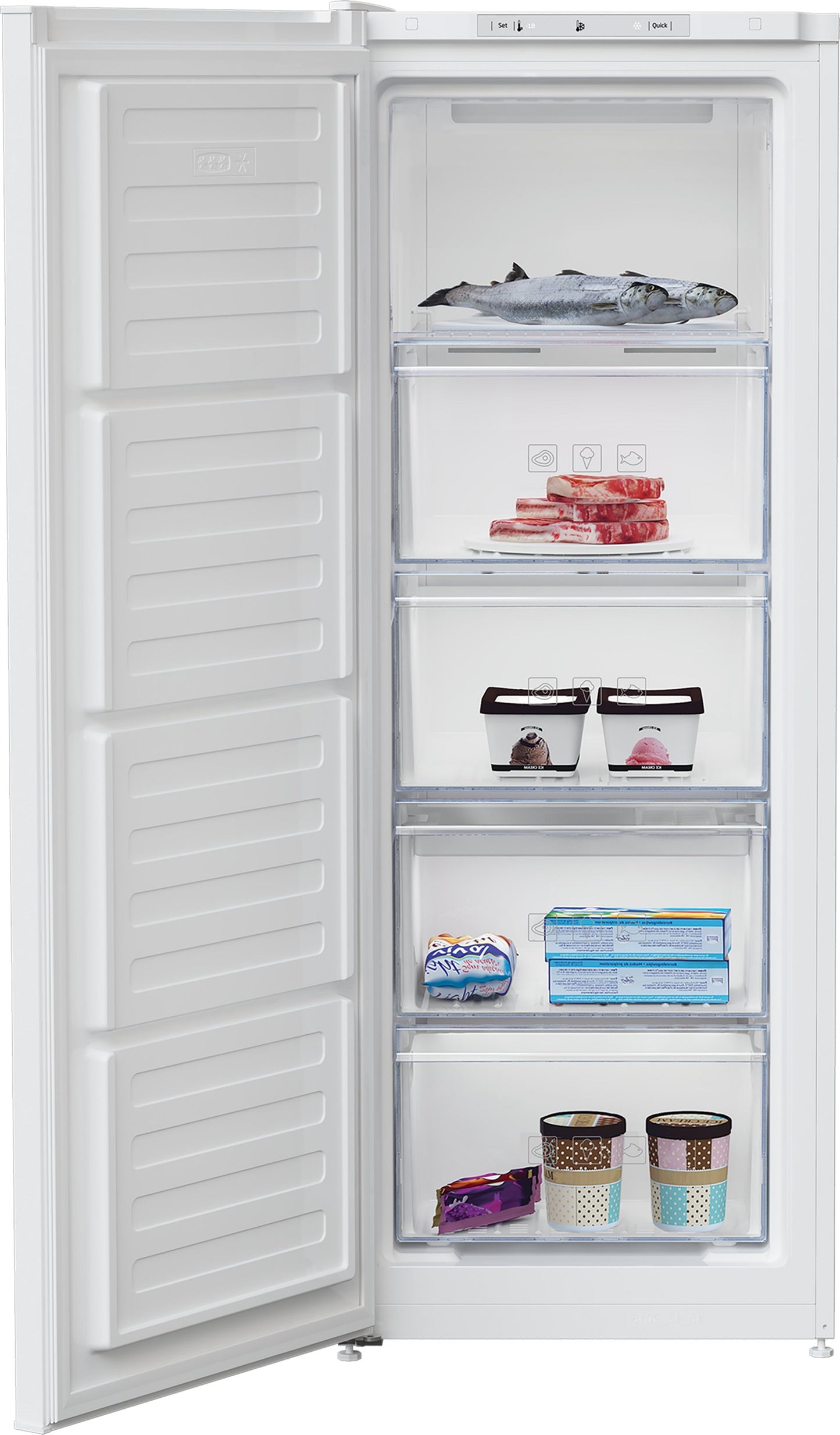 Beko FFG4545W WHITE TALL FROST FREE FREEZER