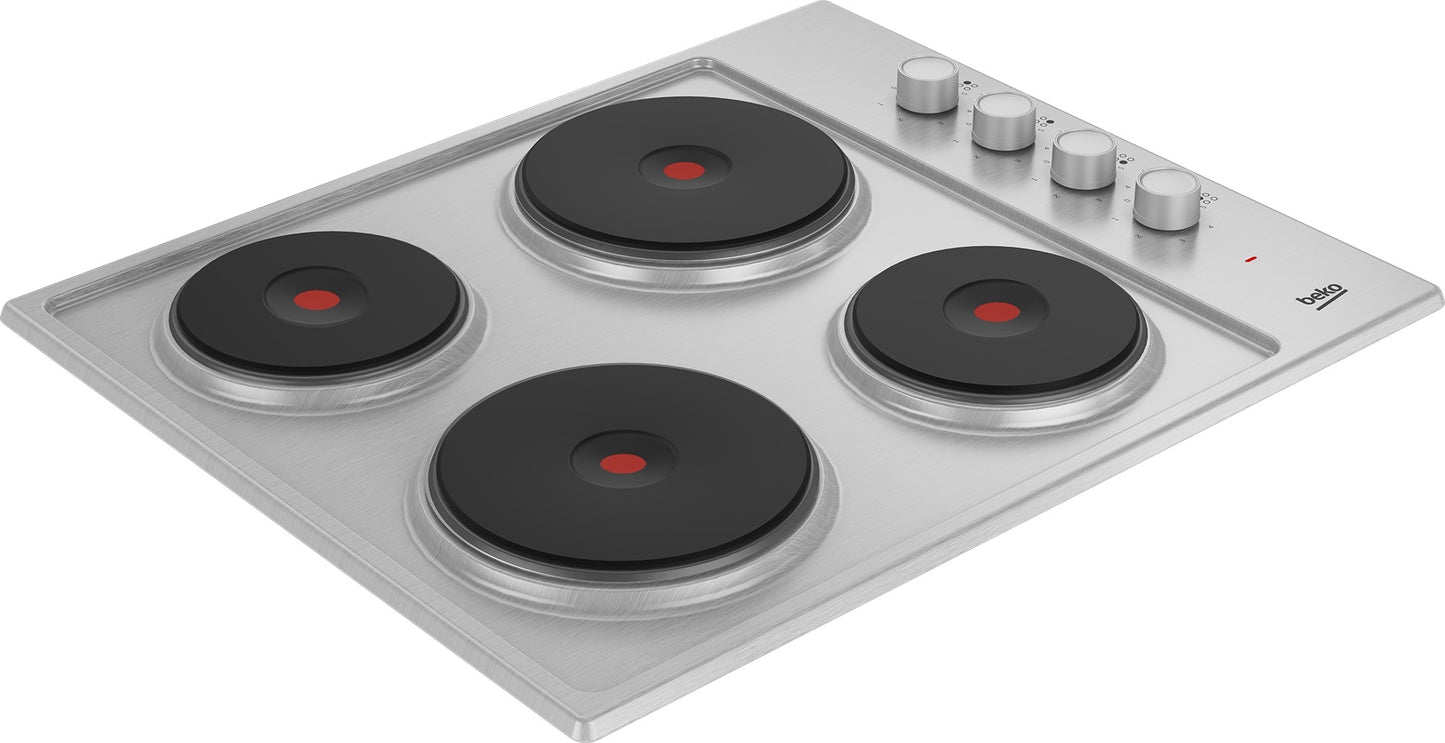 Beko HIBE64101X STAINLESS STEEL 60CM SEALED PLATE HOB