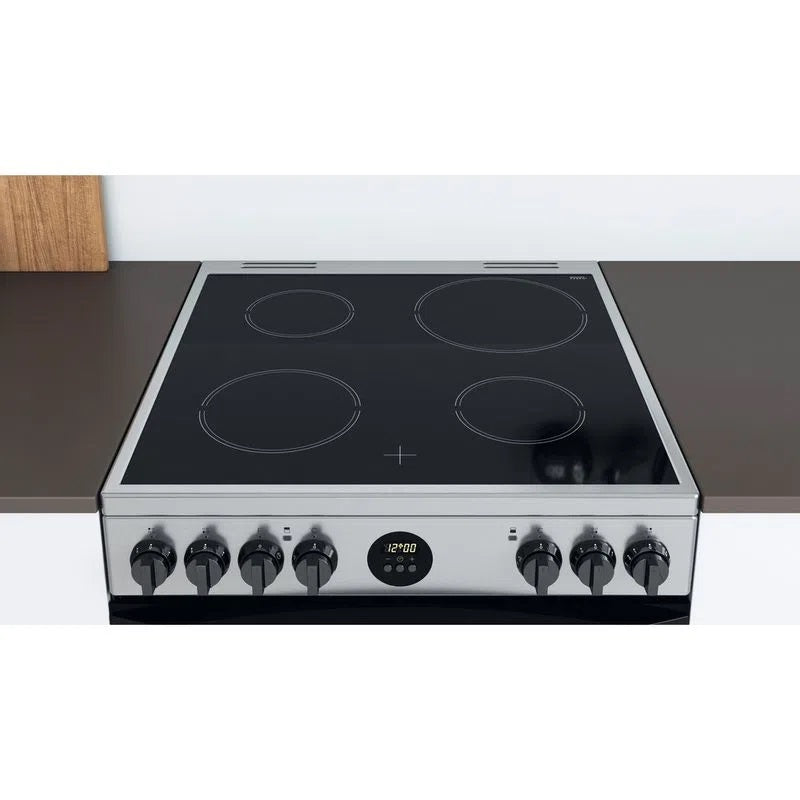 Indesit ID67V9HCX INOX COOKER WITH DOUBLE OVEN AND CERAMIC HOB