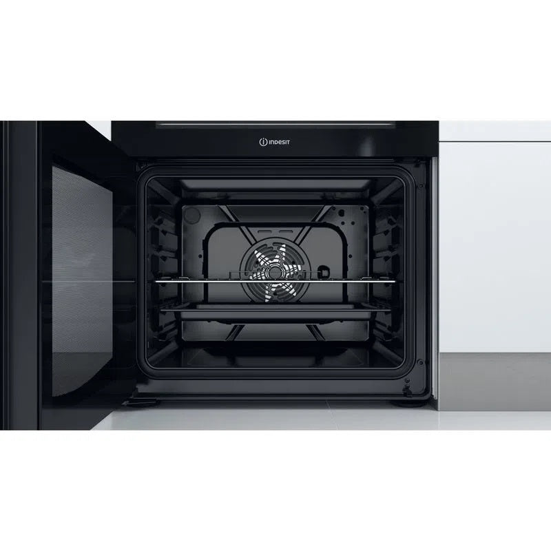 Indesit ID67V9KMW WHITE DOUBLE COOKER WITH CERAMIC HOB