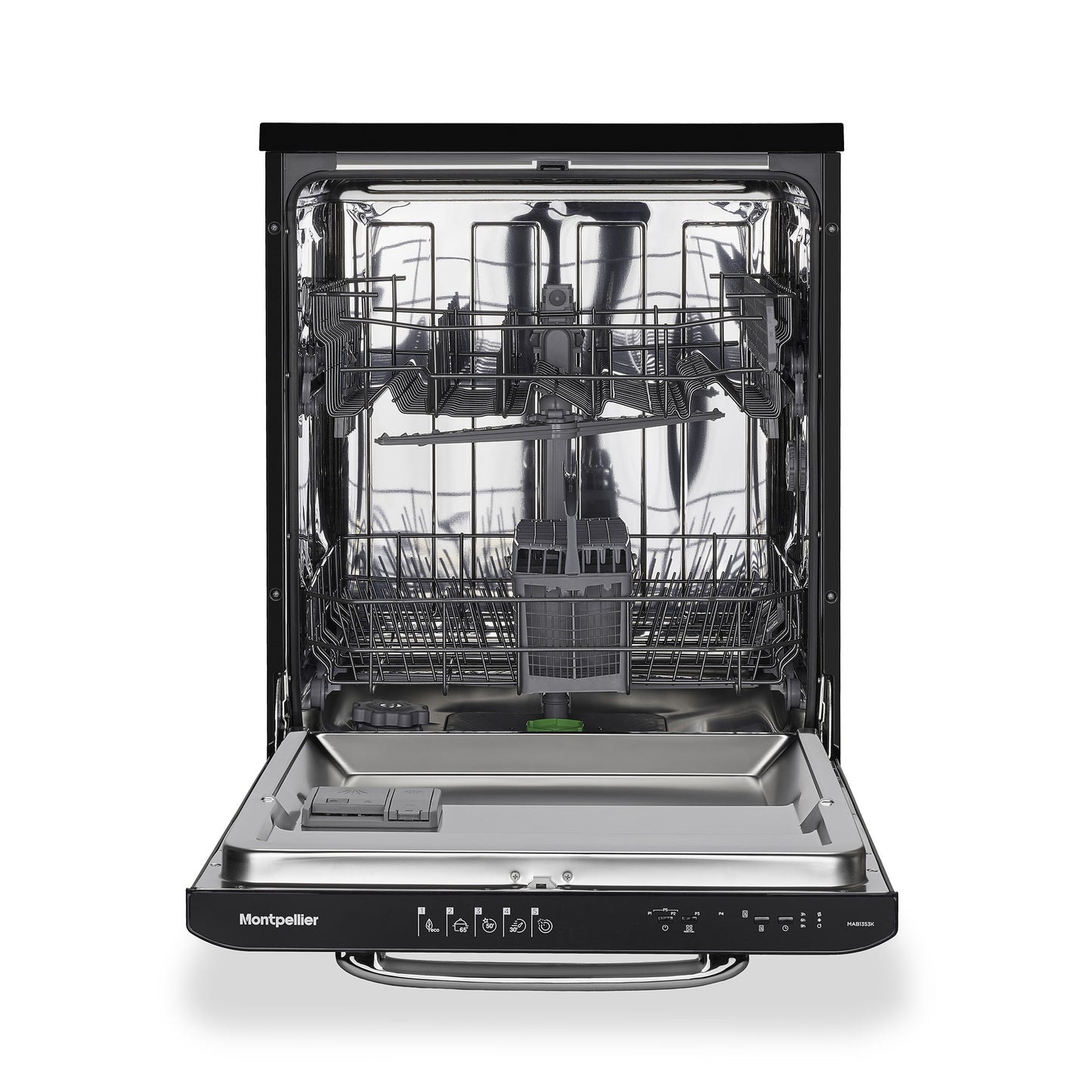 Montpellier MAB1353K BLACK RETRO 60CM DISHWASHER