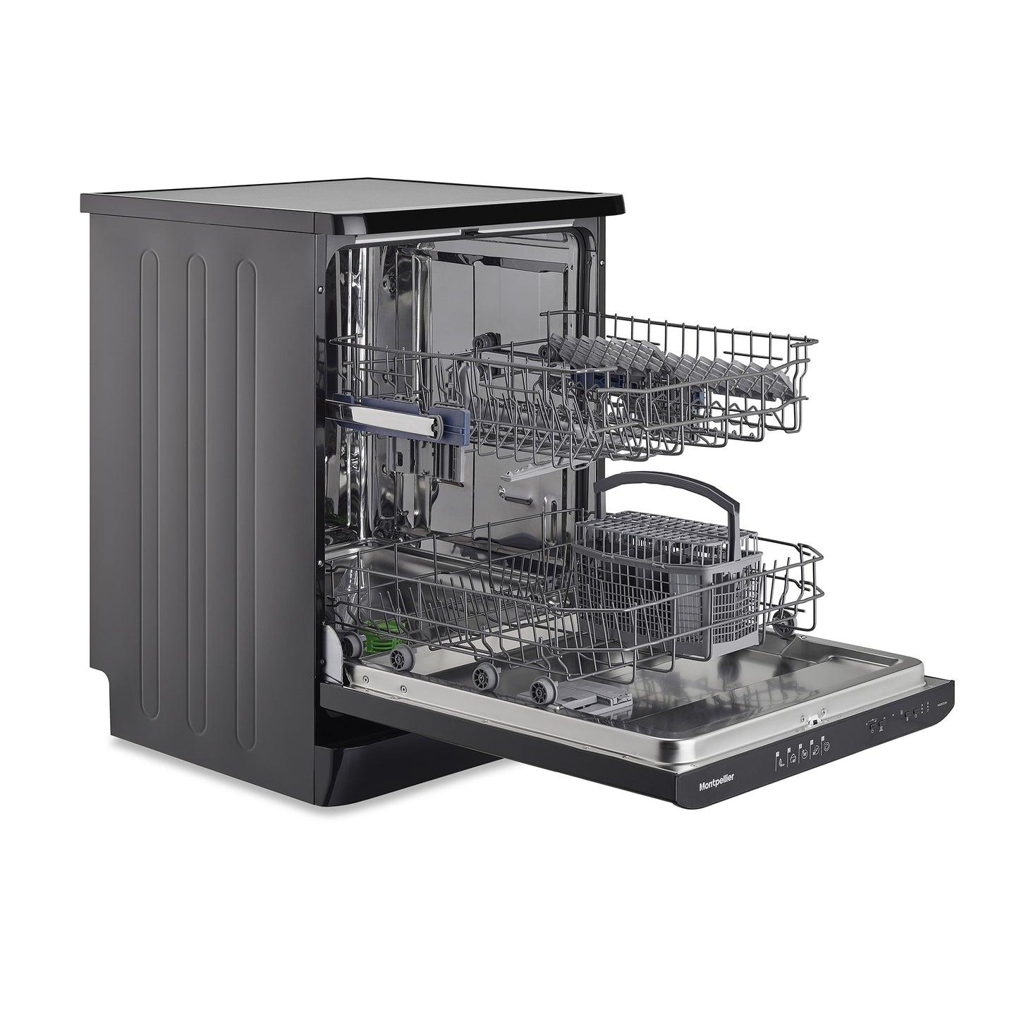 Montpellier MAB1353K BLACK RETRO 60CM DISHWASHER
