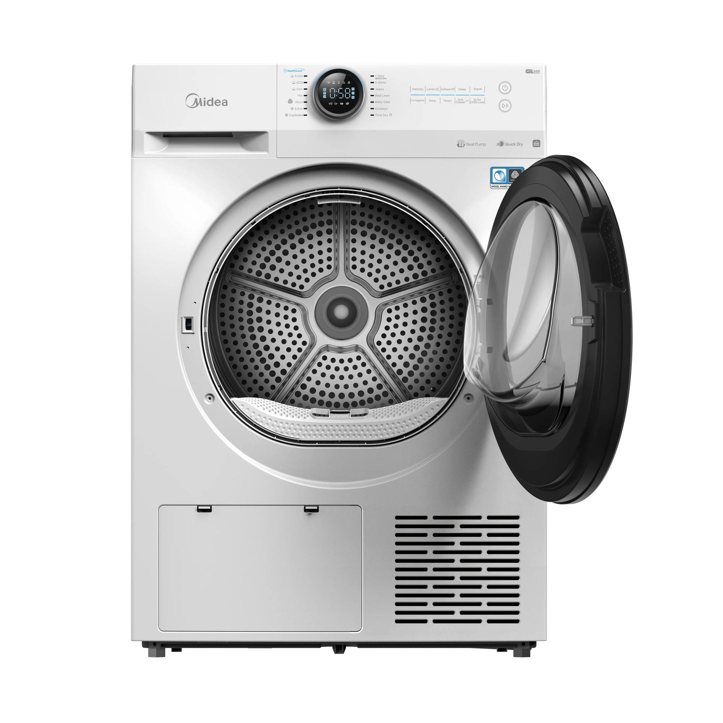 Midea MD200H90WBWUK WHITE 9KG HEAT PUMP TUMBLE DRYER