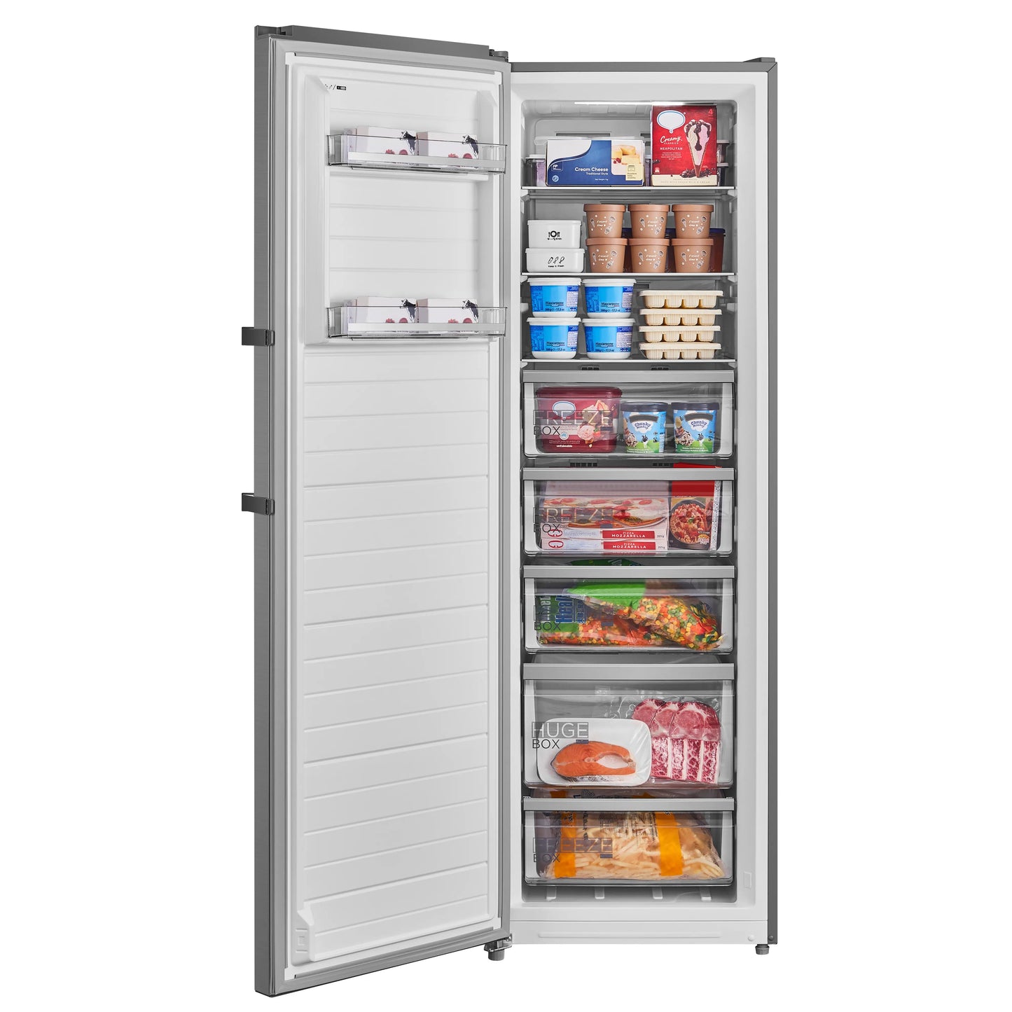 Midea MDRU385MTE46S INOX 185CM TALL TOTAL NO FROST FREEZER