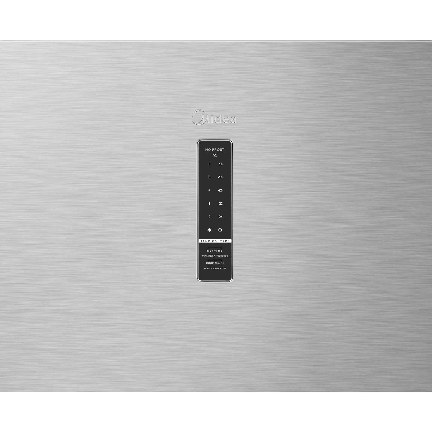 Midea MDRU385MTE46S INOX 185CM TALL TOTAL NO FROST FREEZER