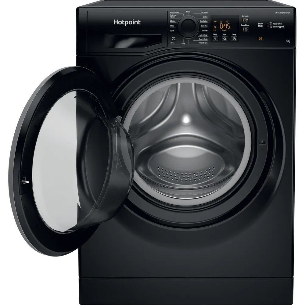 Hotpoint NSWF946BS BLACK ANTI-STAIN 9KG 1400RPM WASHING MACHINE