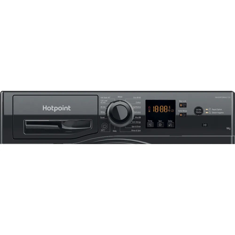 Hotpoint NSWF946BS BLACK ANTI-STAIN 9KG 1400RPM WASHING MACHINE