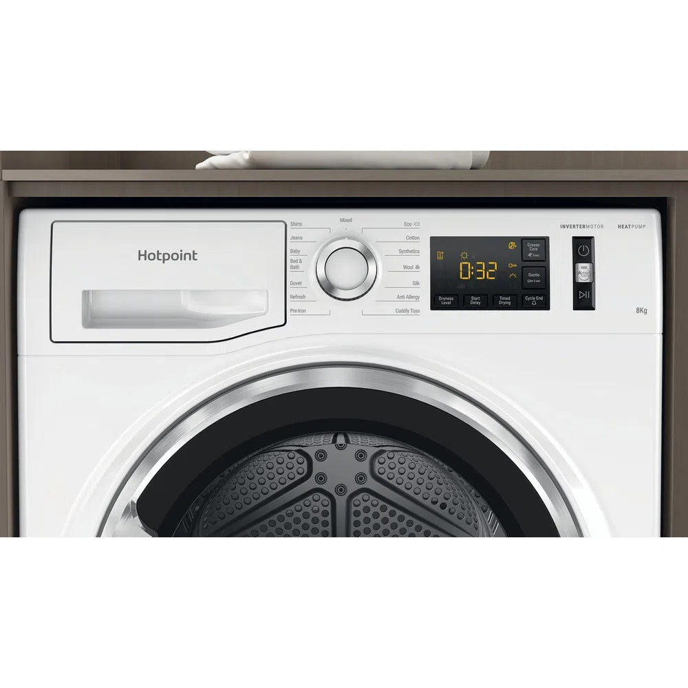 Hotpoint NTM1182XB HOTPOINT ACTIVECARE 8KG HEAT PUMP TUMBLE DRYER