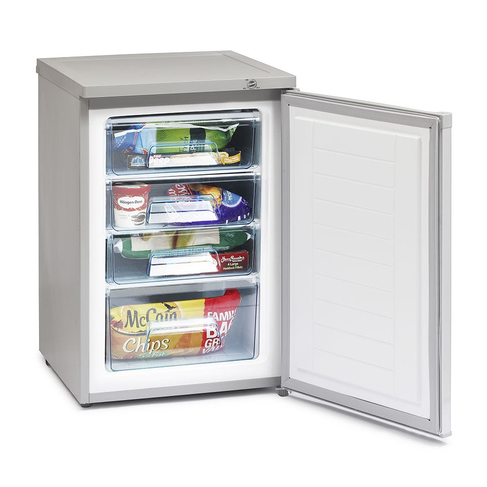 IceKing RHZ552ES ICEKING SILVER 55CM UNDER COUNTER FREEZER