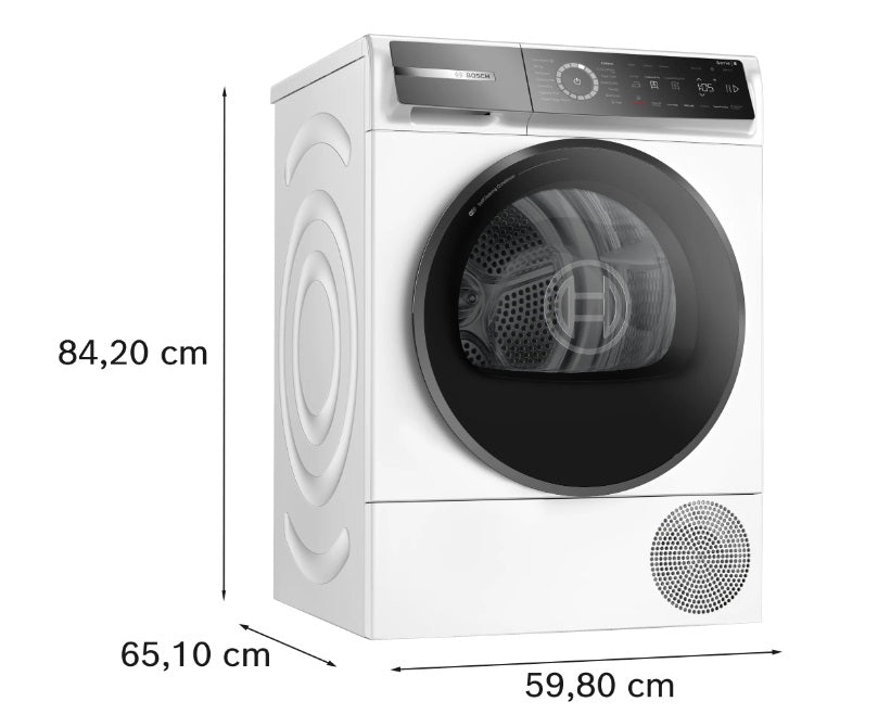 Bosch WQB246C9GB WHITE SERIES 8 HEAT PUMP TUMBLE DRYER